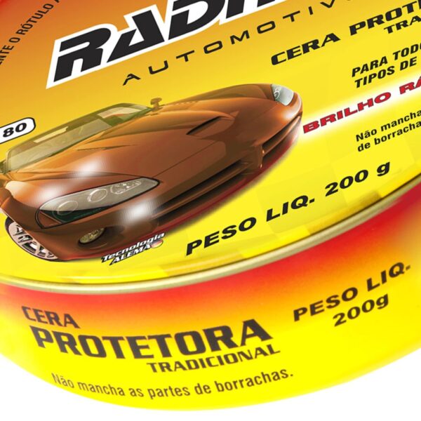 Cera Automotiva Protetora e Brilho Intenso 200 Gramas Radnaq-1180 - Imagem 3